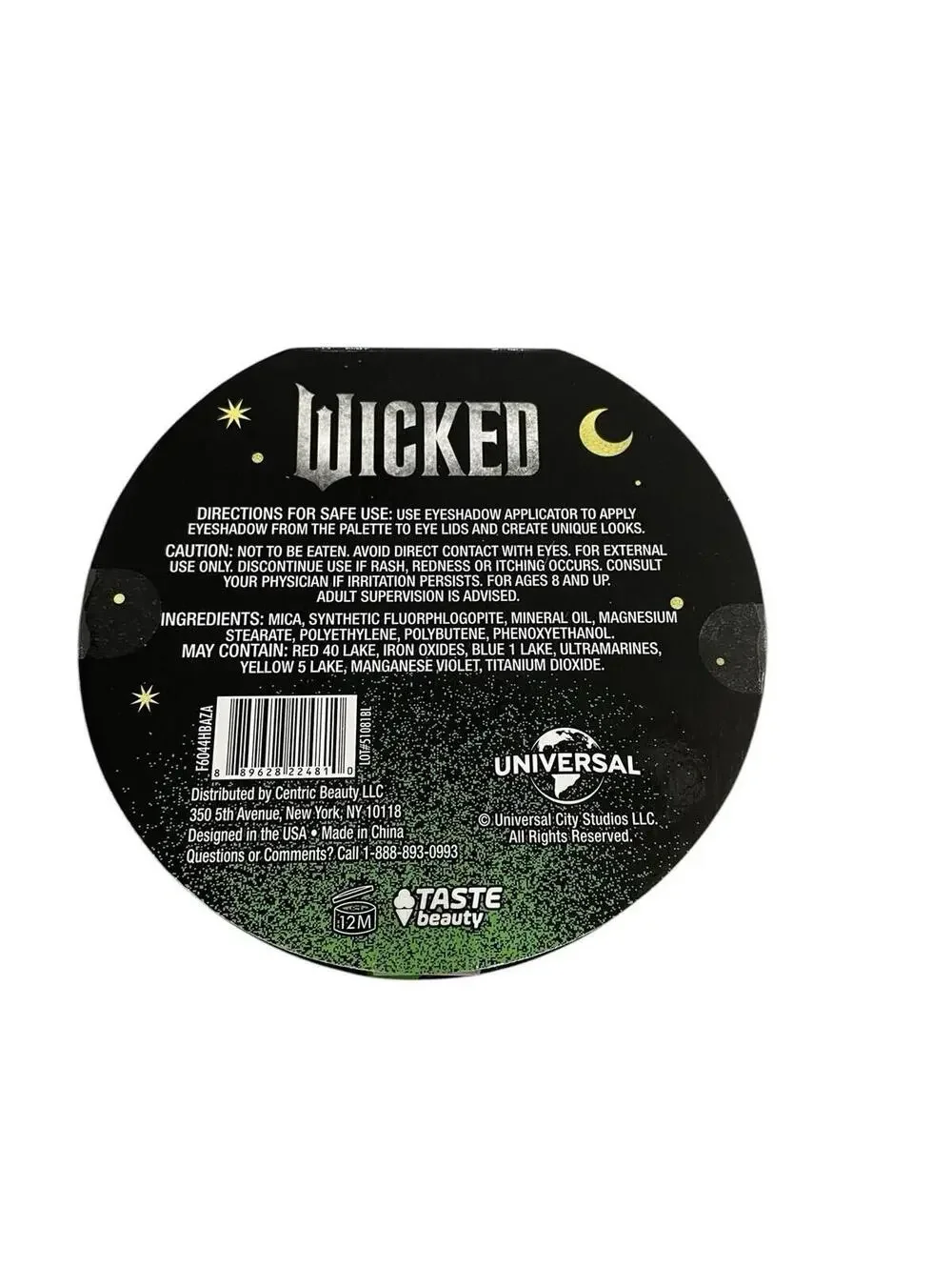 New Wicked Elphaba & Gilda Eyeshadow Palette 9 Eye Shadow Colors Sealed Makeup